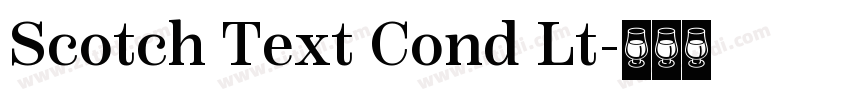 Scotch Text Cond Lt字体转换